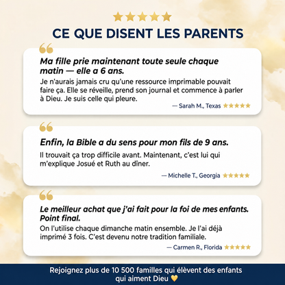 Journal biblique et de prière NeuroTots™ : 10 minutes par jour pour développer la foi, le calme et la confiance