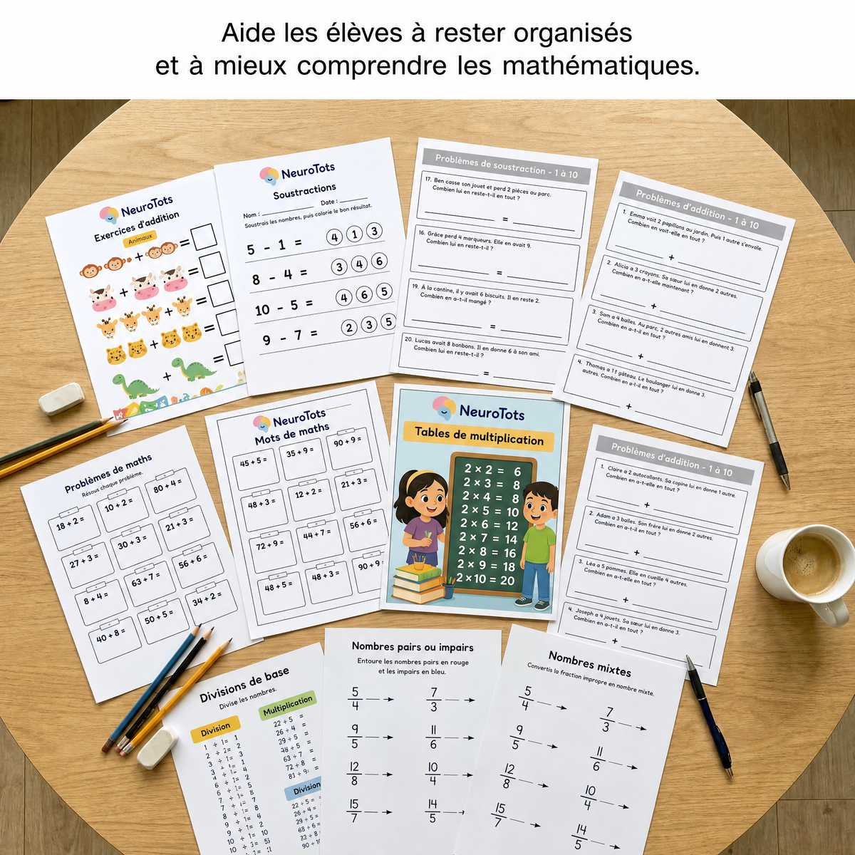 NeuroTots Math System™ : Plus de 350 activités pour aider votre enfant à surmonter les difficultés en mathématiques