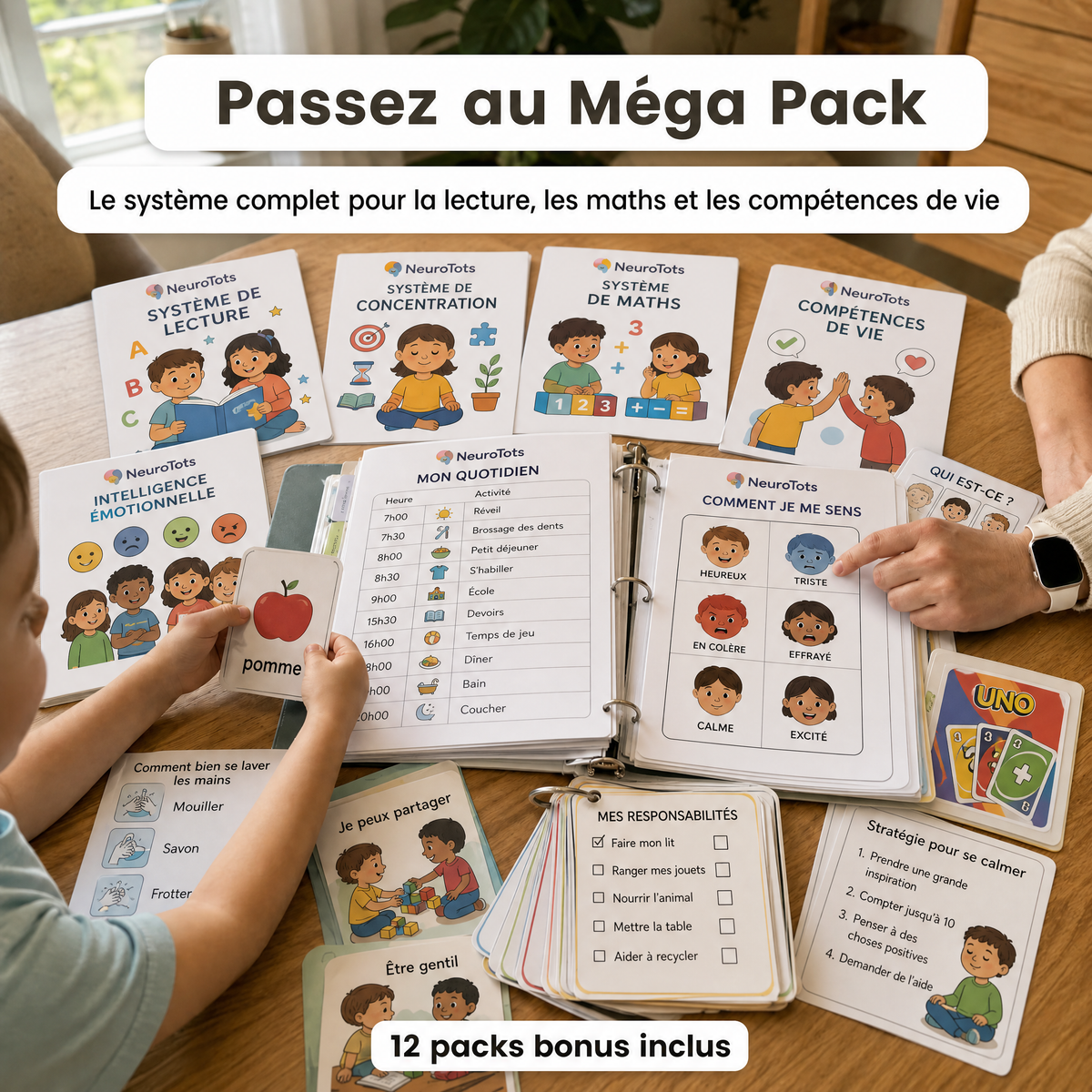 Ensemble d'apprentissage NeuroTots™ Mega : Mathématiques, lecture et compétences de vie (en anglais seulement)