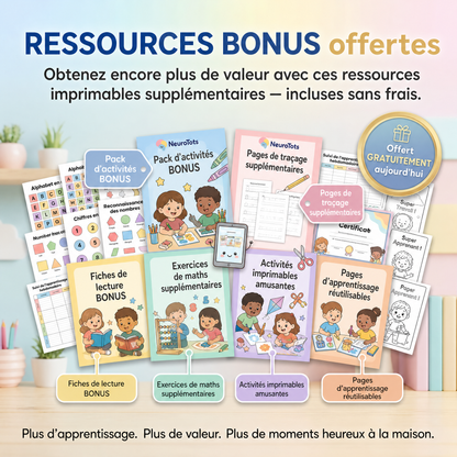 Système d'apprentissage complet NeuroTots™ - Pack mathématiques et lecture