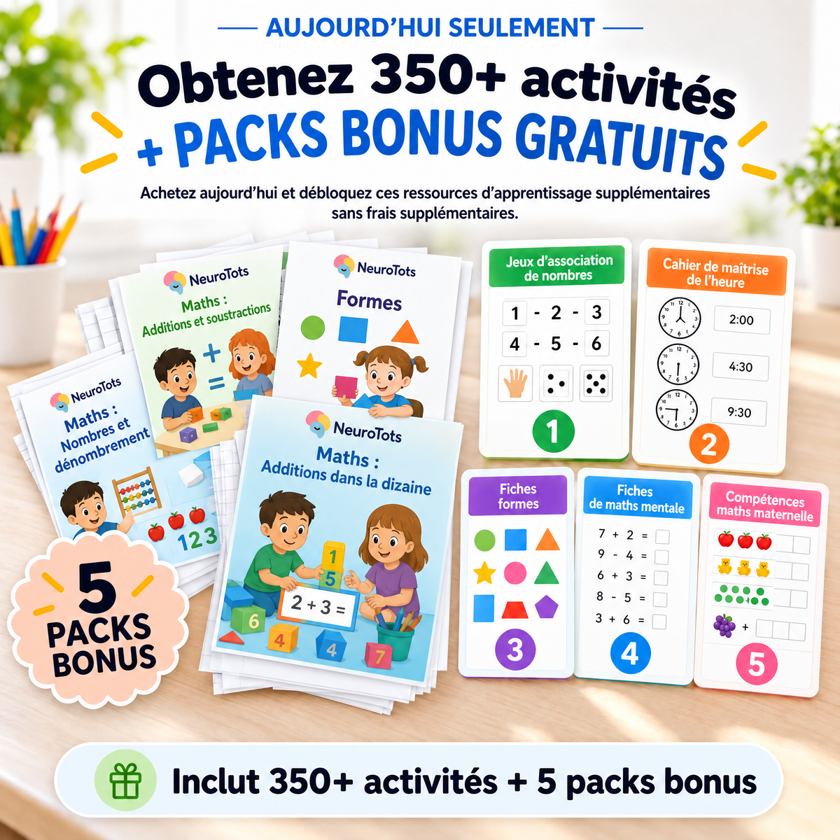 NeuroTots Math System™ : Plus de 350 activités pour aider votre enfant à surmonter les difficultés en mathématiques