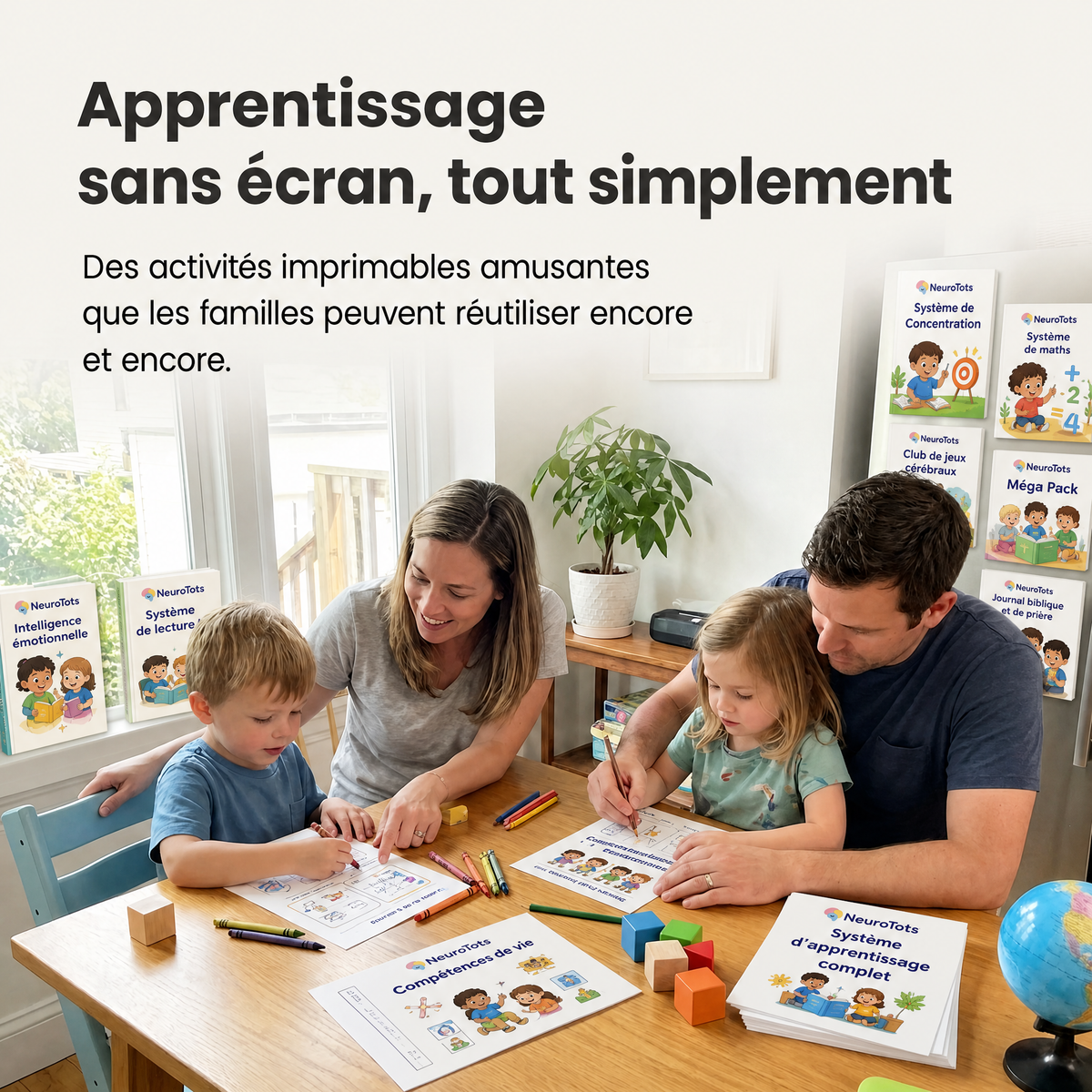 Système d'apprentissage complet NeuroTots™ - Pack mathématiques et lecture