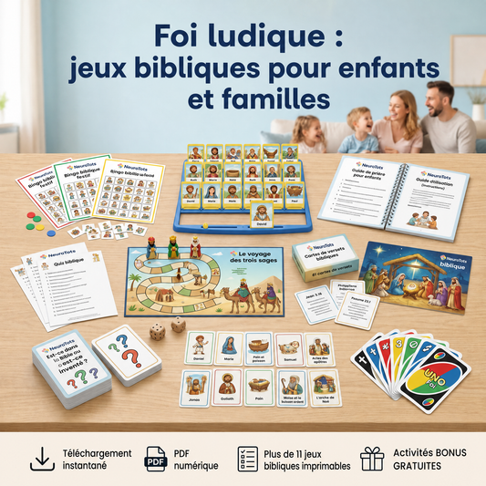 Foi ludique : + 11 jeux bibliques pour enfants et familles