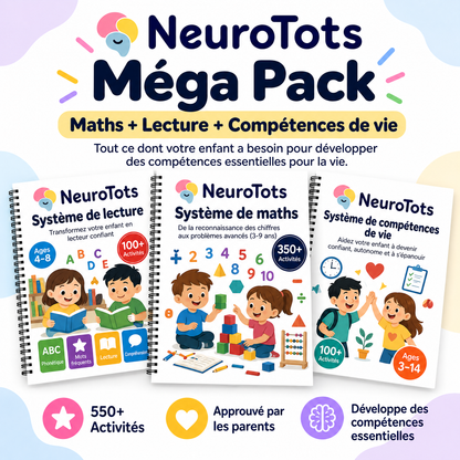 NeuroTots Math System™ : Plus de 350 activités pour aider votre enfant à surmonter les difficultés en mathématiques