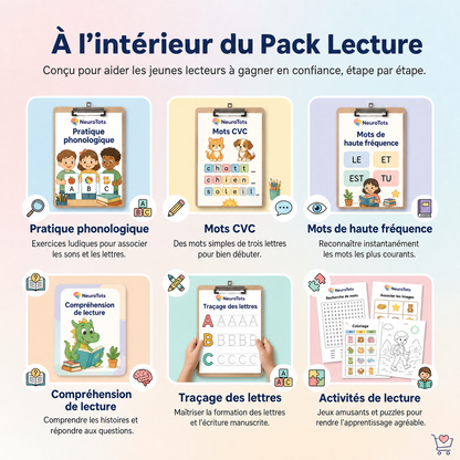 Système d'apprentissage complet NeuroTots™ - Pack mathématiques et lecture