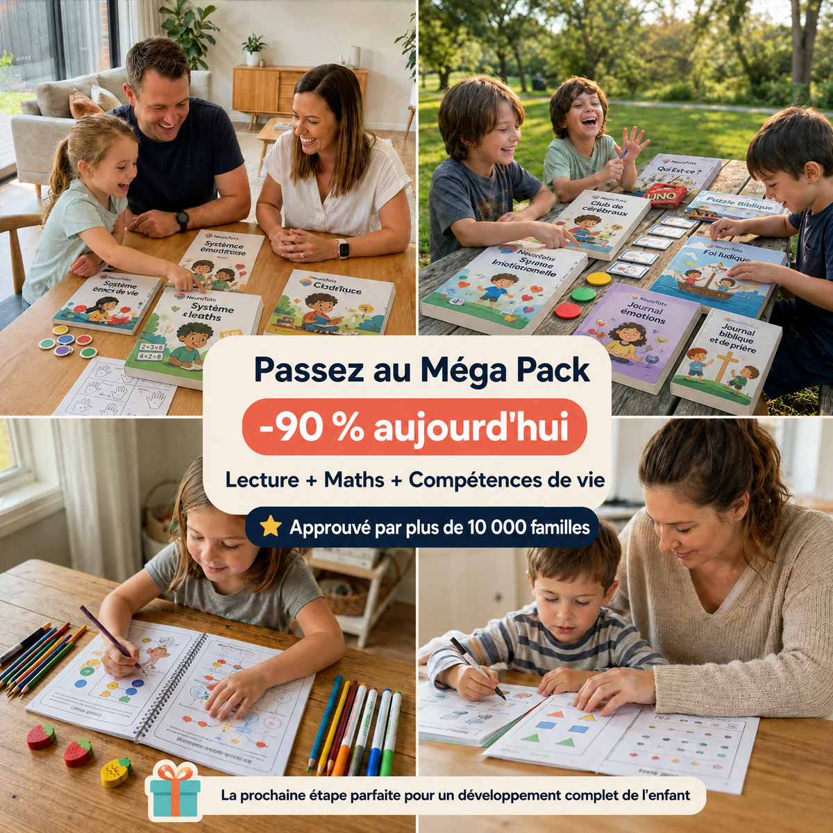 Ensemble d'apprentissage NeuroTots™ Mega : Mathématiques, lecture et compétences de vie (en anglais seulement)
