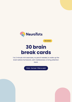 30 brain break cards