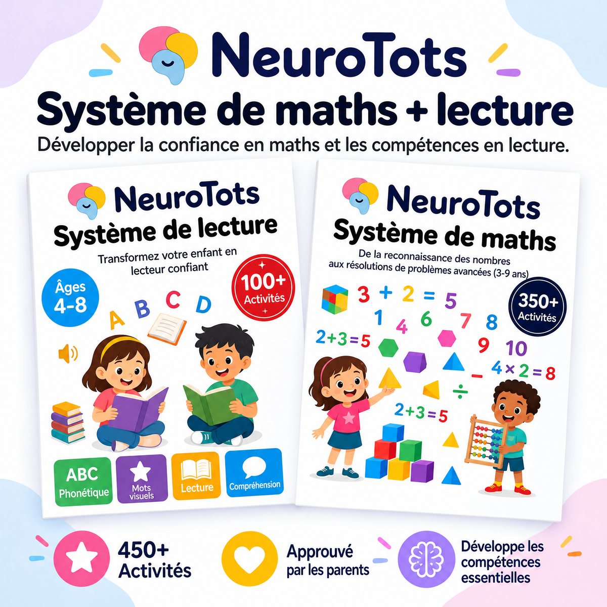 NeuroTots Math System™ : Plus de 350 activités pour aider votre enfant à surmonter les difficultés en mathématiques