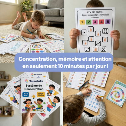 Concentration, mémoire et attention en 10 minutes par jour