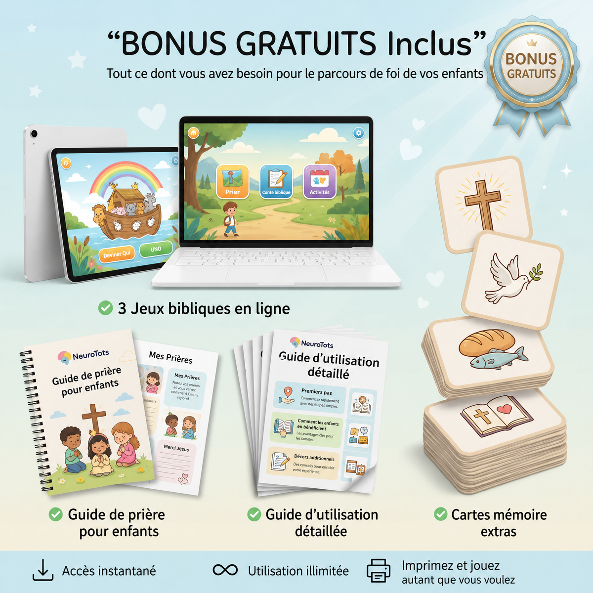Foi ludique : Plus de 11 jeux bibliques pour apprendre et grandir dans la foi.