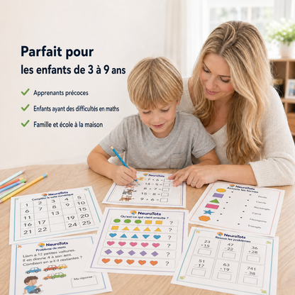 NeuroTots Math System™ : Plus de 350 activités pour aider votre enfant à surmonter les difficultés en mathématiques