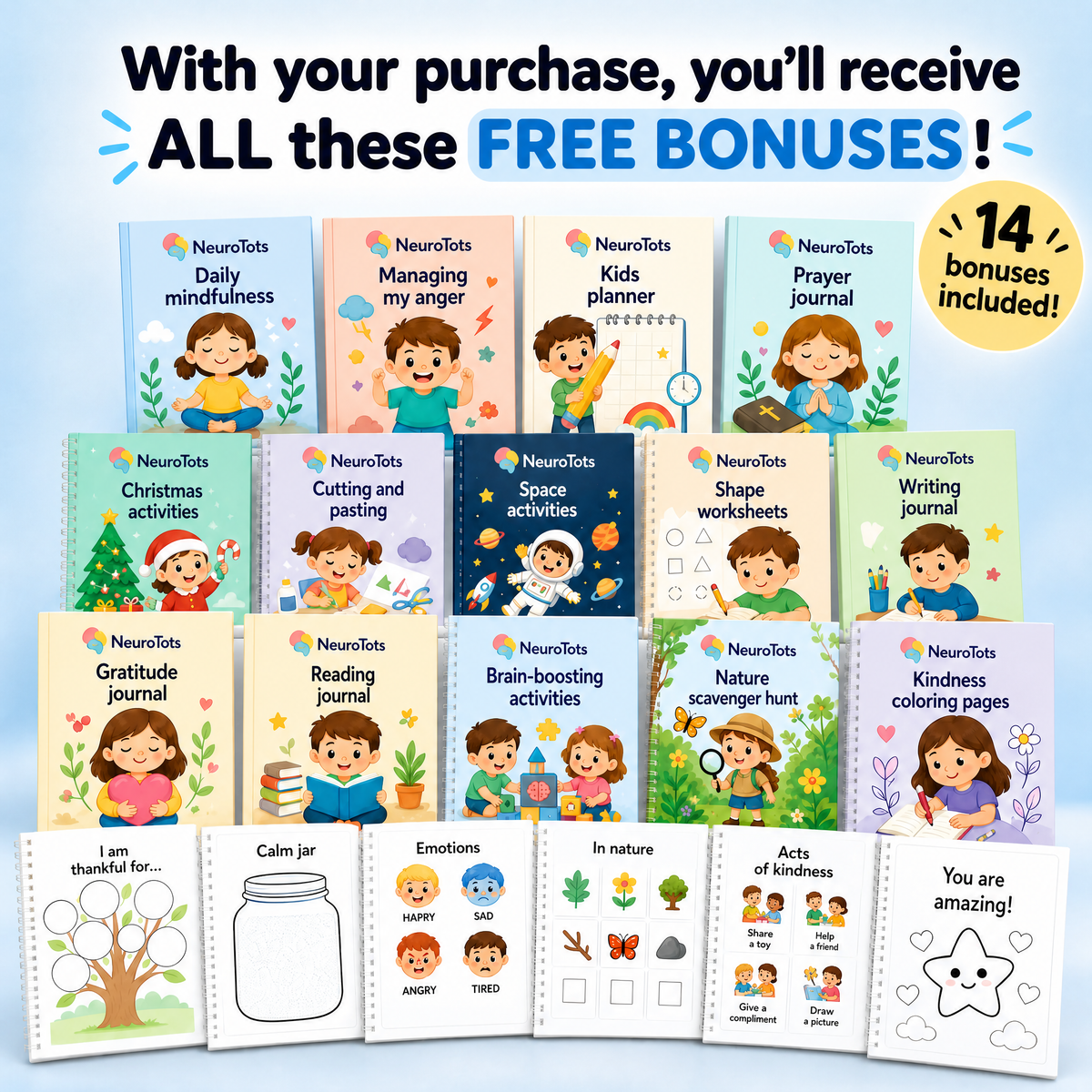 14 bonus gratuits inclus
